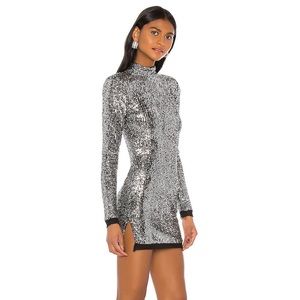 NBD Demelza Sequin Black Dress- New